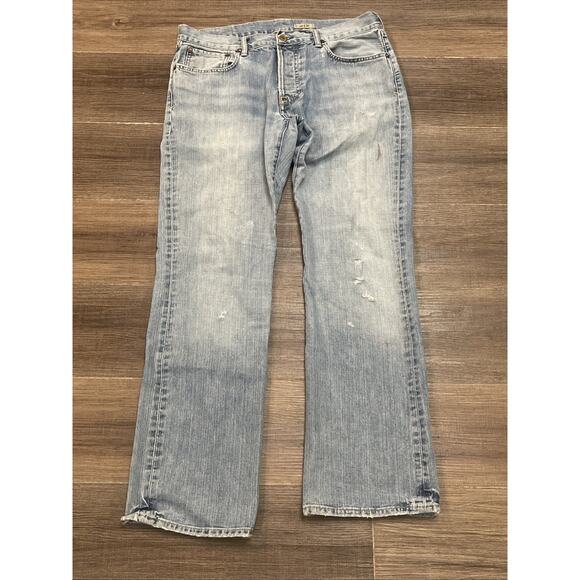 Polo Ralph Lauren Jeans Mens Size 34X32 Blue Classic Straight Leg Light Wash - Picture 5 of 9